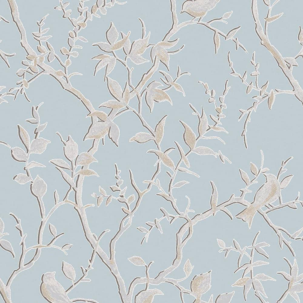 Graham & Brown Laos Trail Aqua Wallpaper Sample 10412794 - The Home Depot