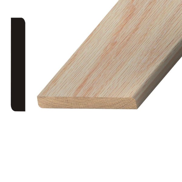 Builder's Choice OP214 3/8 in. x 3-1/4 in. Oak Base Moulding