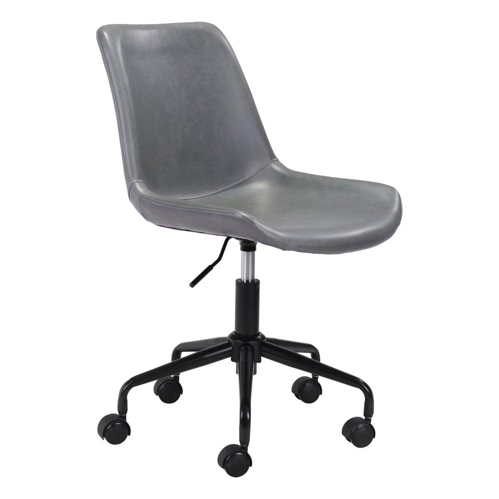 ZUO Byron Gray Office Chair 101781 The Home Depot