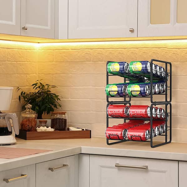 Kitchen Can Organizer For Pantry, Soda Can Organizer For