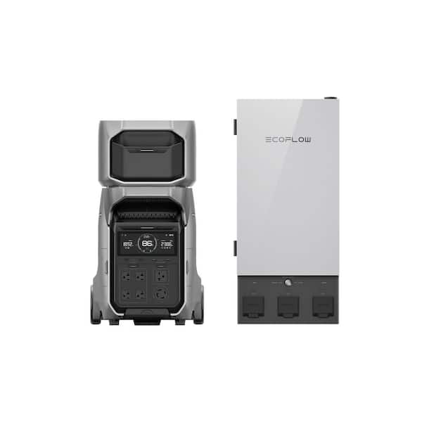 8000Wh DELTA Pro 3 with Extra Battery and Smart Home Panel2,4000W AC Output LFP Battery Generator, Home Use, Camping&RV