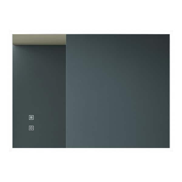 Miscool Anky 36 in. W x 28 in. H Rectangular Frameless Wall Mounted LED Bathroom Vanity Mirror