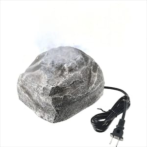 Bird Bath Water Fountain, Rock Waterfall Fountain, Granite Air Pump Rock with Pump for Bird