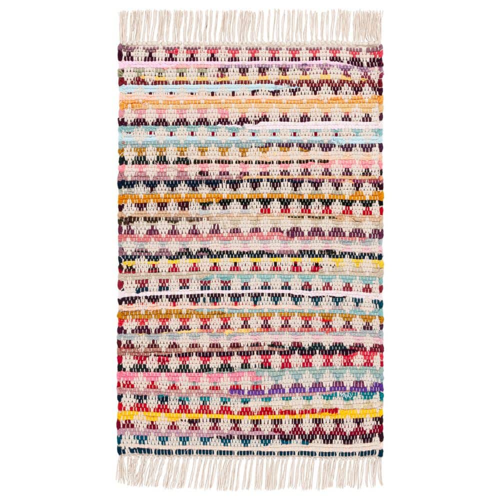 Montauk 3 ft. x 5 ft. Red/Blue Striped Geometric Fringe Area Rug price history on PriceWatchPro