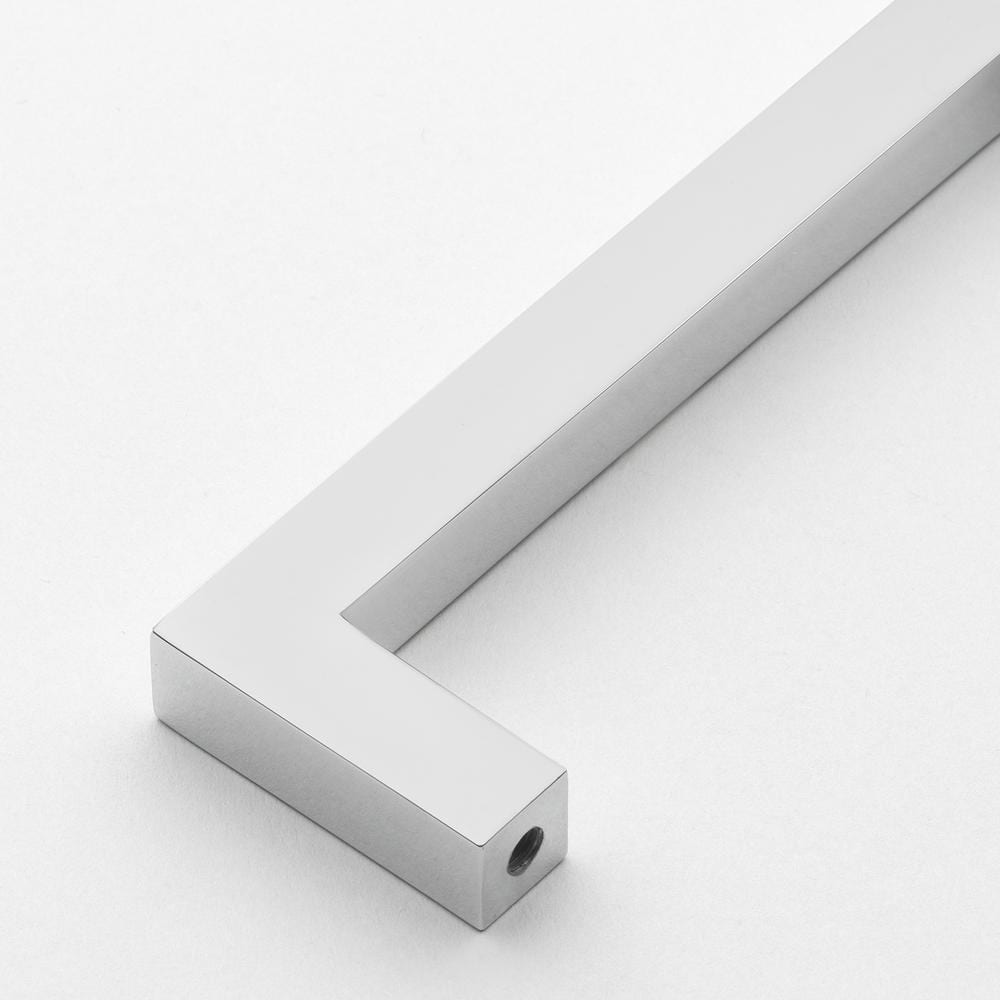 Polished Chrome 5-Inch Modern Square Bar Pull