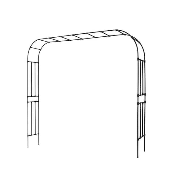 Garden Arbor, 94.5 in. x 126 in. Metal Archway Sturdy Outdoor Trellis Arch Pergola Arbor for Party Decoration
