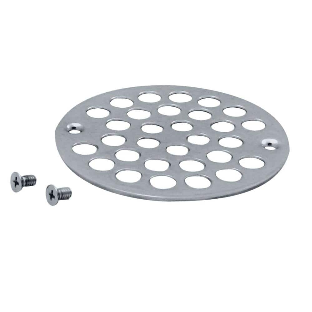 Belle Foret in. Brass Shower Strainer Grid with Screws in Polished Chrome  BFNSD01CP The Home Depot