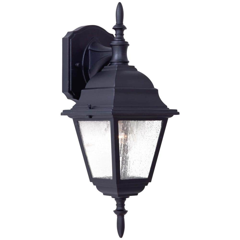 Bay Hill Wall-Mount 1-Light Black Outdoor Wall Lantern Sconce price history on PriceWatchPro