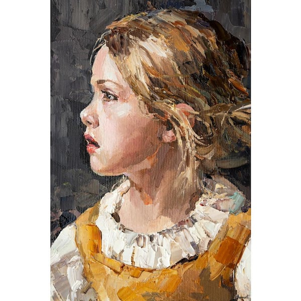Unbranded "Treasure Today" by Marmont Hill Unframed Canvas People Art Print 60 in. x 40 in.