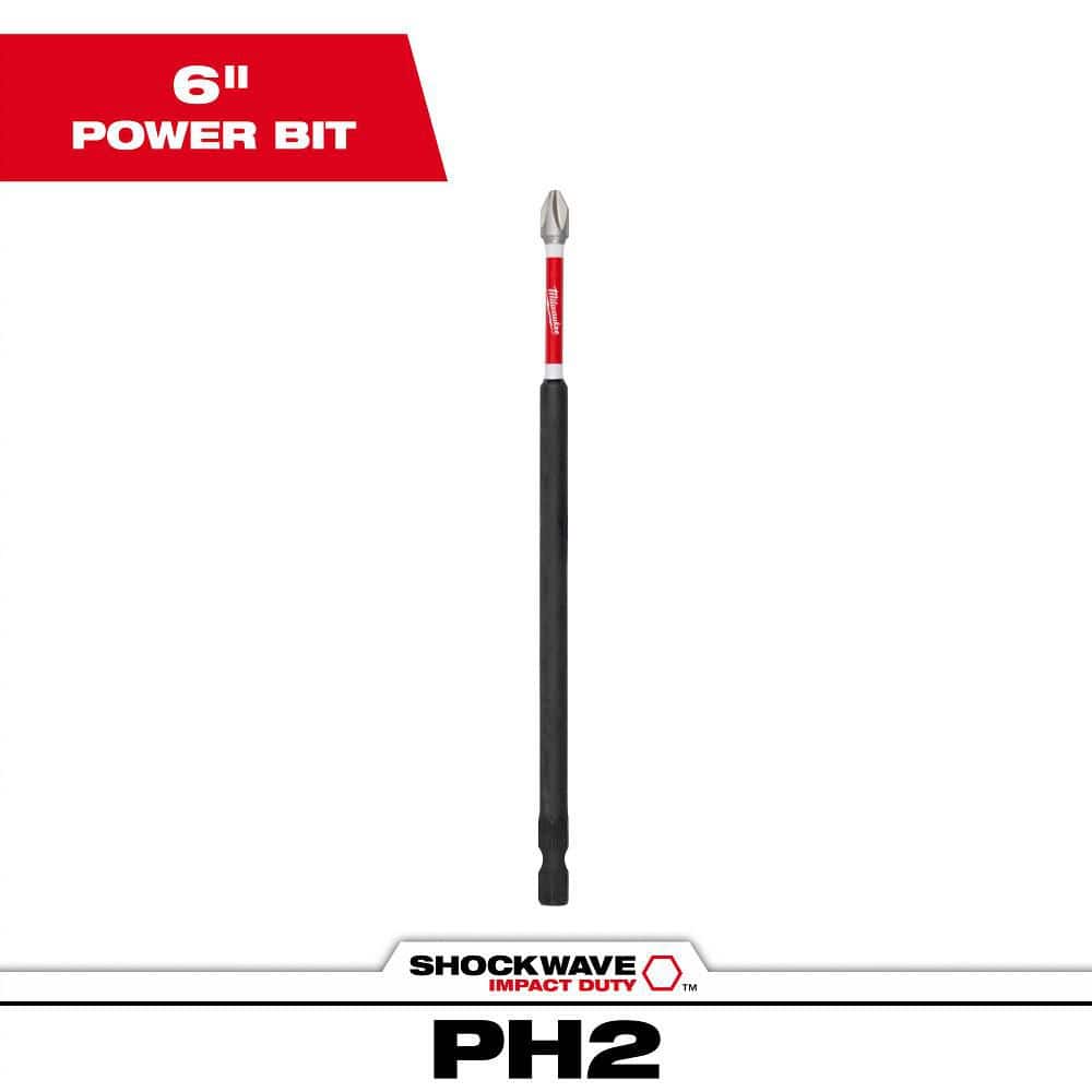Milwaukee SHOCKWAVE Impact Duty 6 in. Phillips #2 Alloy Steel