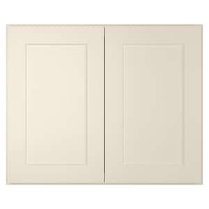 30-in W X 12-in D X 24-in H in Shaker Antique White Plywood Ready to Assemble Wall Cabinet Kitchen Cabinet