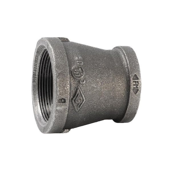 Southland 2 in. x 1-1/2 in. Black Malleable Iron FPT x FPT Reducing Coupling Fitting