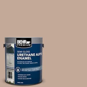 1 gal. #760B-4 Adobe Straw Urethane Alkyd Semi-Gloss Enamel Interior/Exterior Paint
