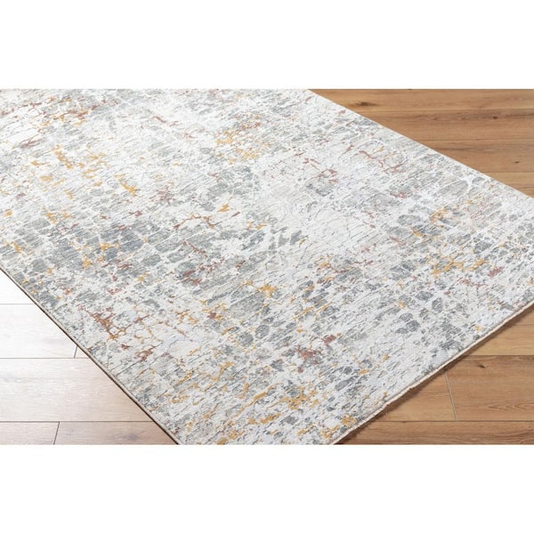 Dresden Gray Modern Abstract 12 ft. x 15 ft. Area Rug