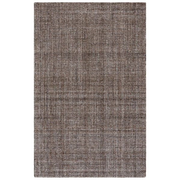 Abstract 5 ft. x 8 ft. Brown Classic Marle Area Rug