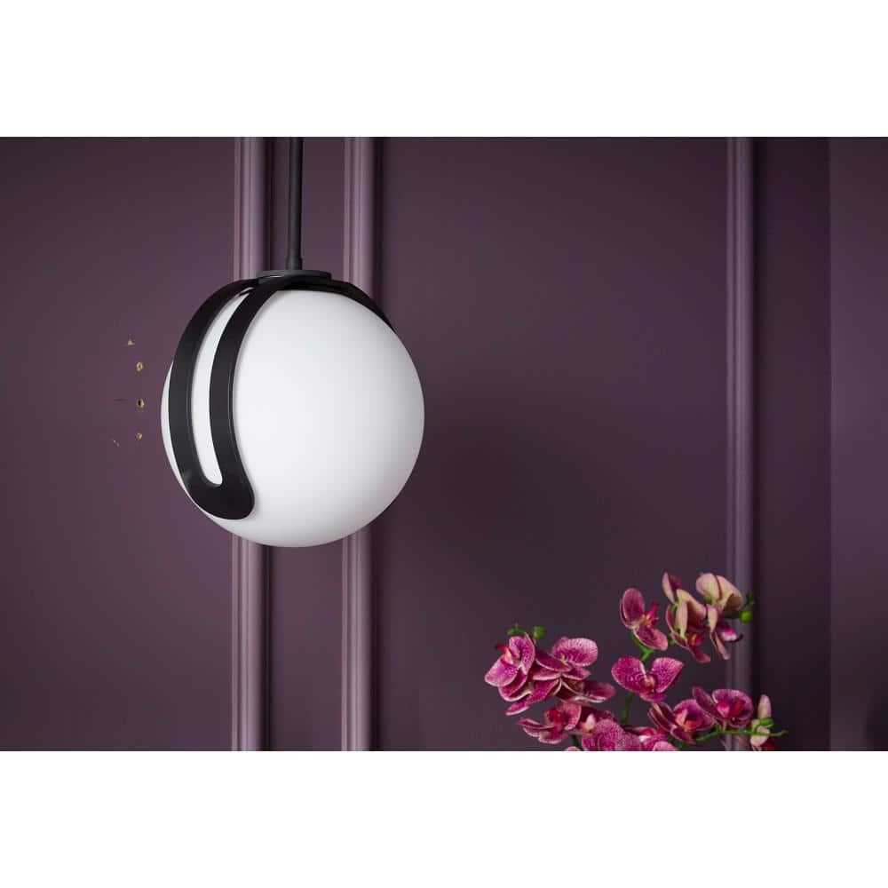 Kraga 10" Matte Black Contemporary Pendant Light