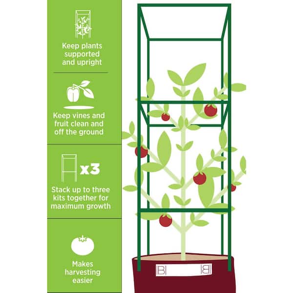 Bloem Tomato Plant Support Adjustable Garden Cage Kit