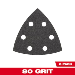 3-1/2 in. 80-Grit Sandpaper for Oscillating Multi-Tool (6-Pack)