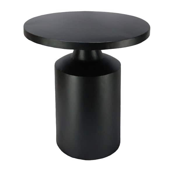 black round pedestal side table