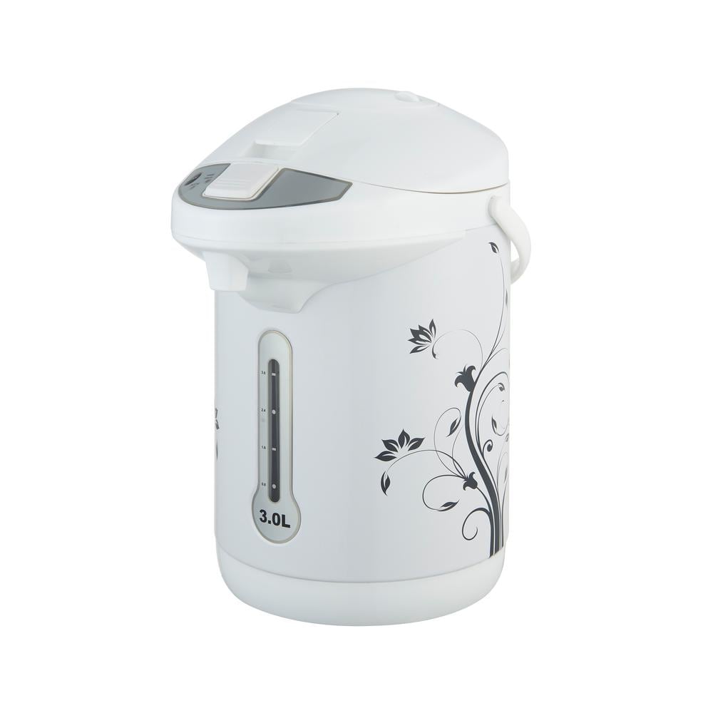 17.75-Cup White Electric Kettle and Dual-Pump Hot Water Dispenser