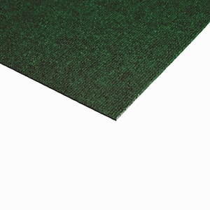 Heather - Green Residential 18 x 18 in. Peel and Stick Carpet Tile Square (36 sq. ft.)