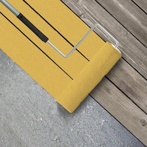 1 gal. #P290-5 Squash Blossom Textured Low-Lustre Enamel Interior/Exterior Porch and Patio Anti-Slip Floor Paint