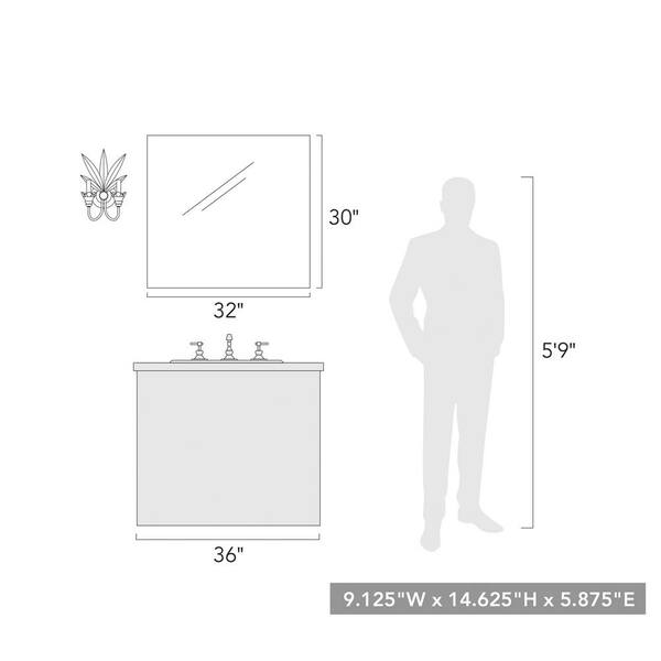 Golden Lighting - Lillianne 2-Light Heirloom Gold Wall Sconce