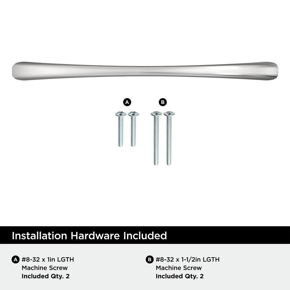 Vaile 6-5/16 inch Polished Chrome Modern Cabinet Pull