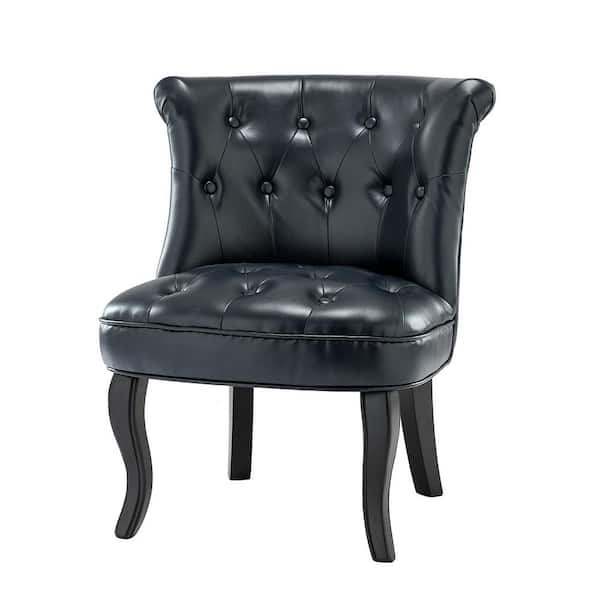 JAYDEN CREATION Theo Navy Side Chair with Button-tufted