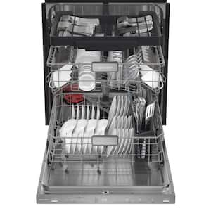 24 in. Top Control Built-In Tall Tub Dishwasher in Stainless Steel with 6 Cycles 42dBA