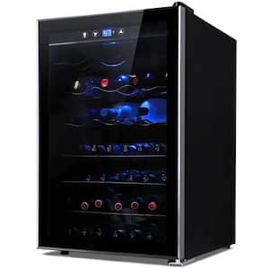 4.5 cu. ft. Mini Wine Cooler in Black, Store up to 37 Bottles or 120 Cans