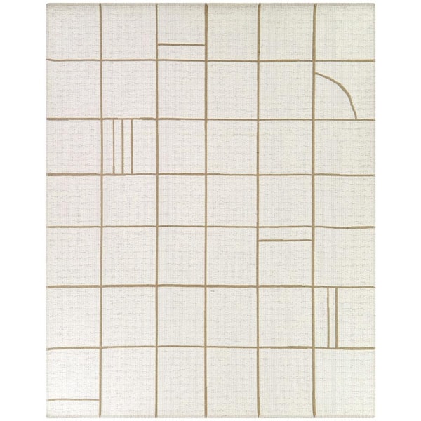 BALTA Hartley Cream 8 ft. x 10 ft. Geometric Area Rug