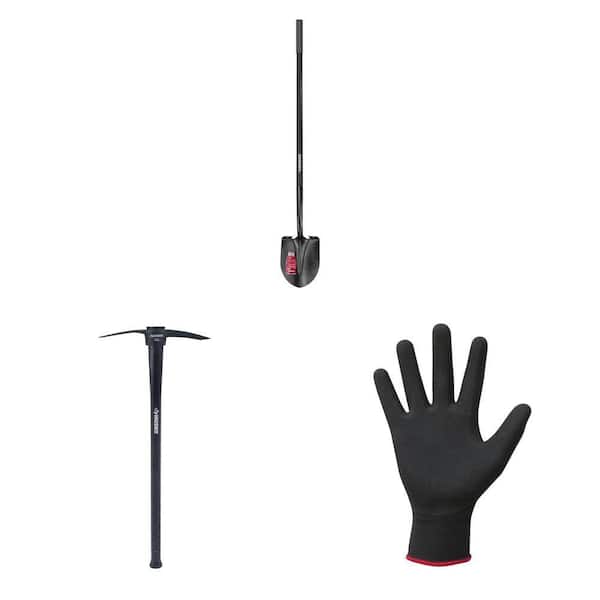 Husky 47 in. Digging Shovel, 2.5 lb. Pick Mattock with 36 in