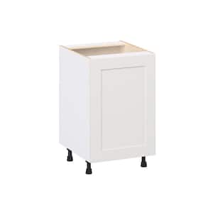 Roseland 21 in. W x 24 in. D x 34.5 in. H Assembled Shaker Full Height Door Base Kitchen Cabinet in Warm White