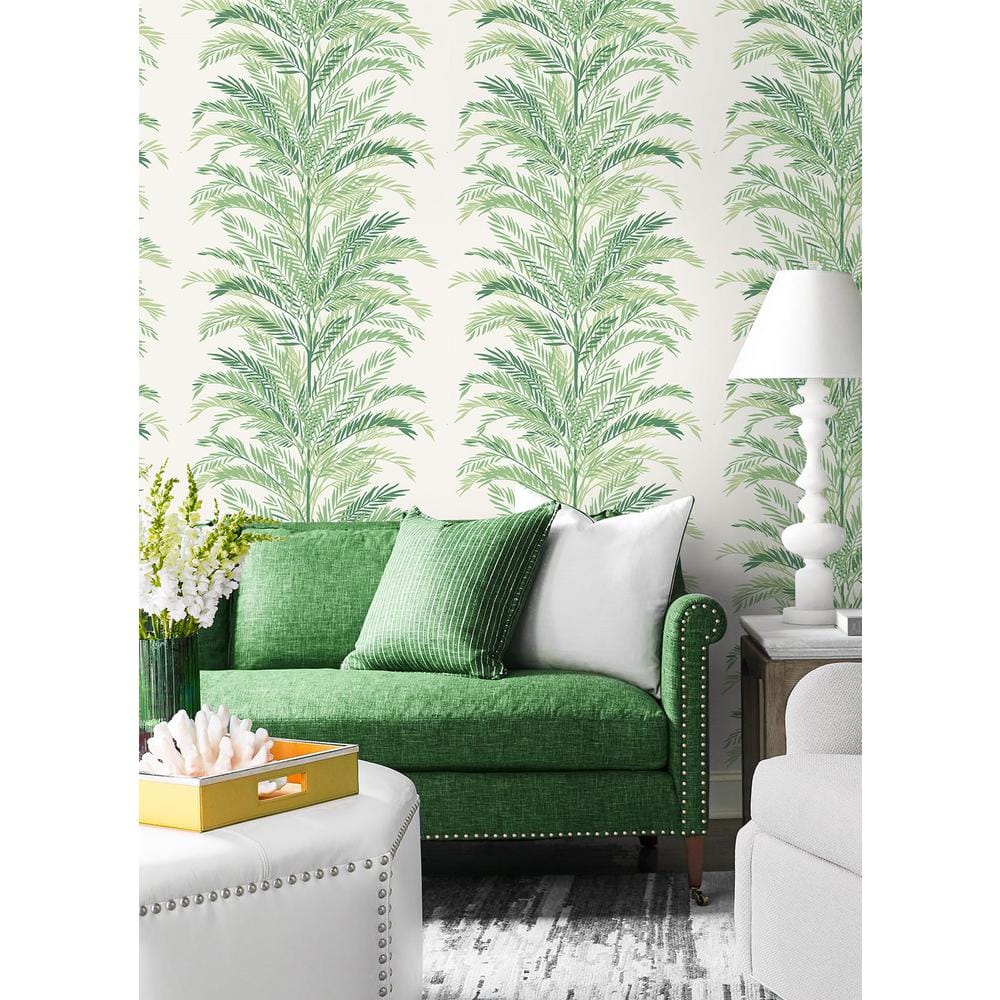 Paradise Green Palm Vinyl Peel and Stick Wallpaper Roll