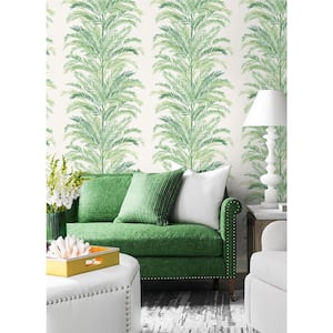 30.75 sq. ft. Luxe Haven Paradise Green Keana Palm Vinyl Peel and Stick Wallpaper Roll