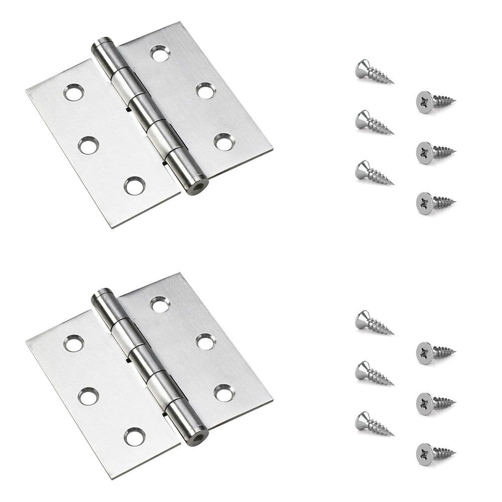 3 in. x 3 in. Stainless Steel Full Mortise Butt Hinge with Removable Pin (2-Pack) price history on PriceWatchPro