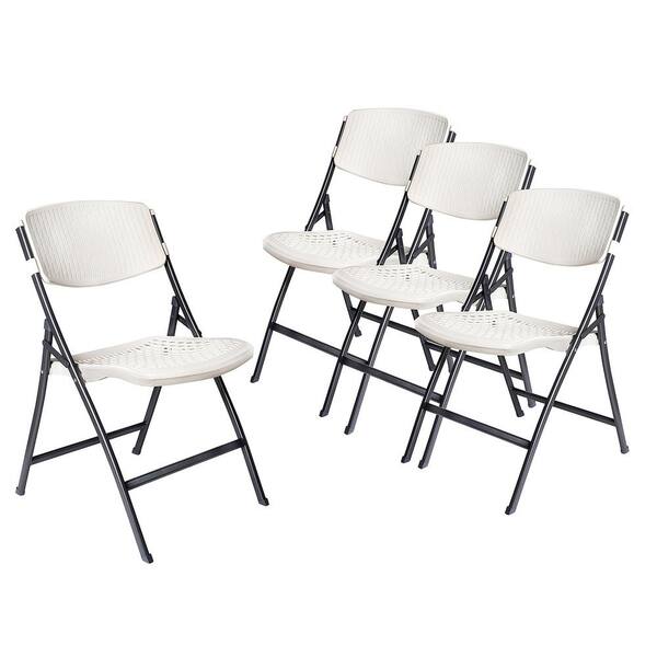 HDX White Folding Chair (Set of 4)