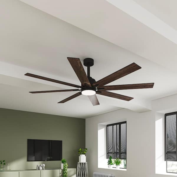 FUFU&GAGA 72.7 in. Integrated LED Indoor/Outdoor Ceiling Fan with
