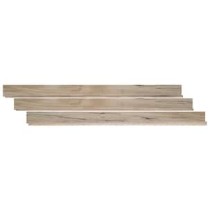 Albemarle Ash 1.25 in. T x 12.01 in. W x 47.24 in. L Luxury Vinyl Stair Tread Eased Edge Molding Trim (2 pieces/Case)
