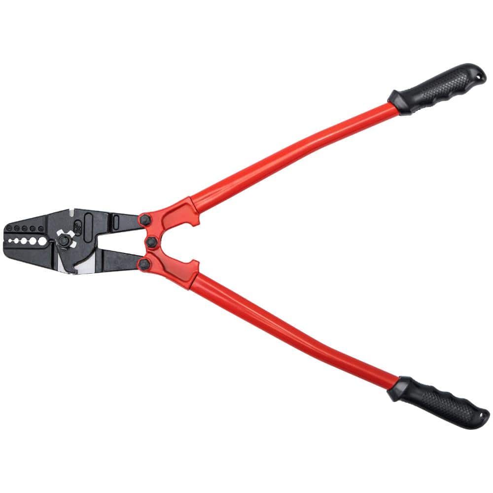 "24"" Hand Swager Crimper, 5-Cavity (1/16"" to 3/16""), for Copper & Aluminum Oval/Stop Sleeves, Wire Rope Swaging Tool" price history on PriceWatchPro