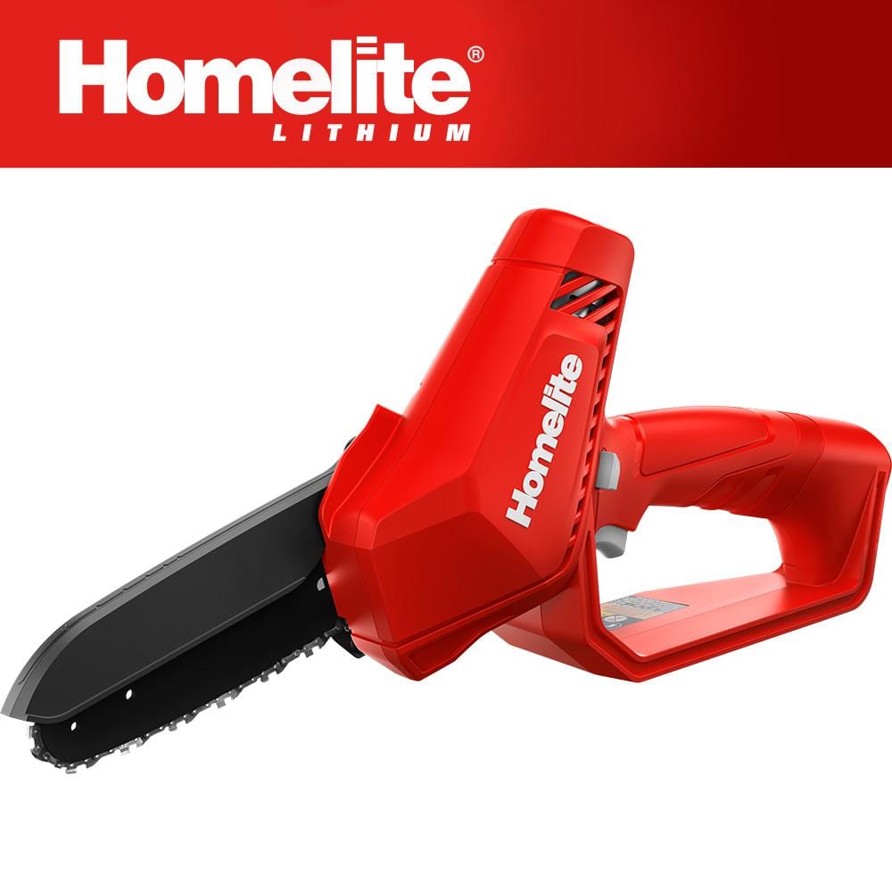 HOMELITE 12V Lithium 6 in. Battery Pruning Mini Chainsaw with Internal 2.5 Ah Battery and Charger (HOMCS10VNM)