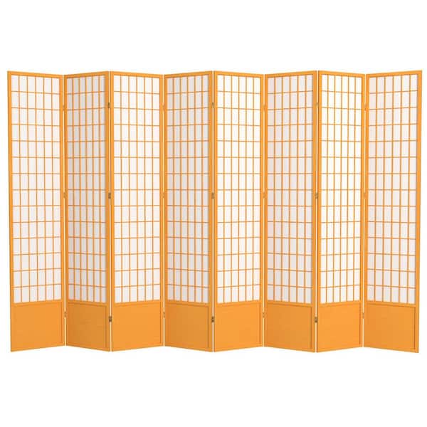 7 ft. Honey 8-Panel Room Divider