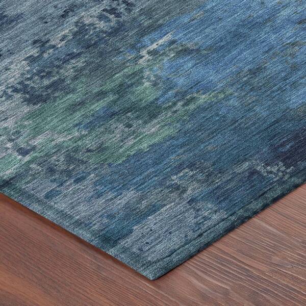 Chantille Machine Washable Indoor/Outdoor Abstract ACN2813 Blue 10 ft. x 14 ft. Area Rug