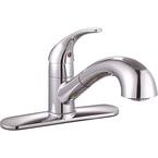 Premier Sanibel Single-Handle Pull-Out Sprayer Kitchen Faucet in Chrome ...