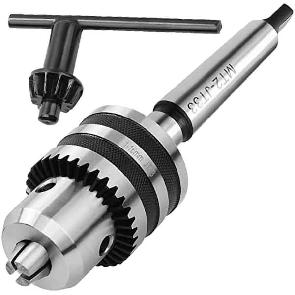 1/32-5/8 High-Speed Steel MT2 Drill Chuck with JT33 Morse Taper