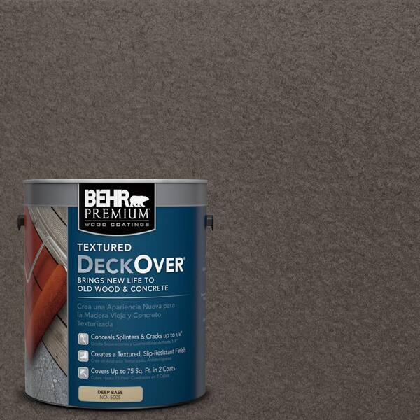 BEHR Premium Textured DeckOver 1 gal. #SC-103 Coffee Textured Solid Color Exterior Wood and Concrete Coating