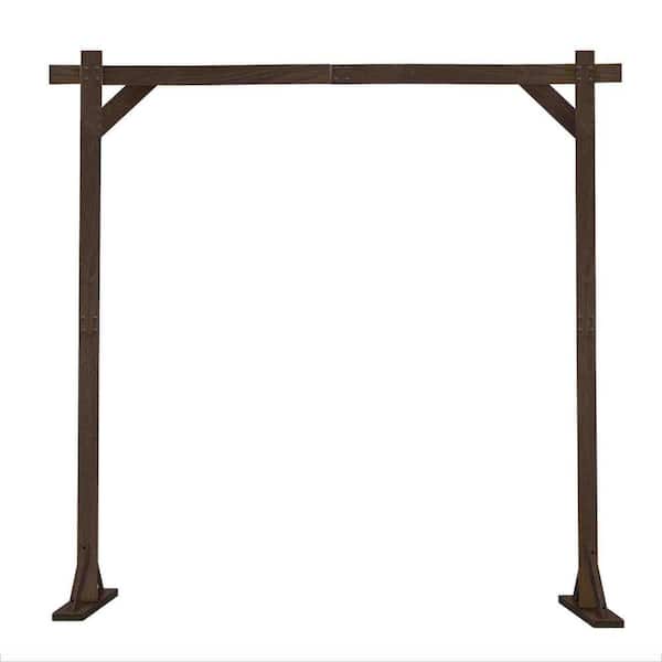 86 in. x 86 in. Wood Garden Arbor Wedding Arch Frame Balloon Arch Stand