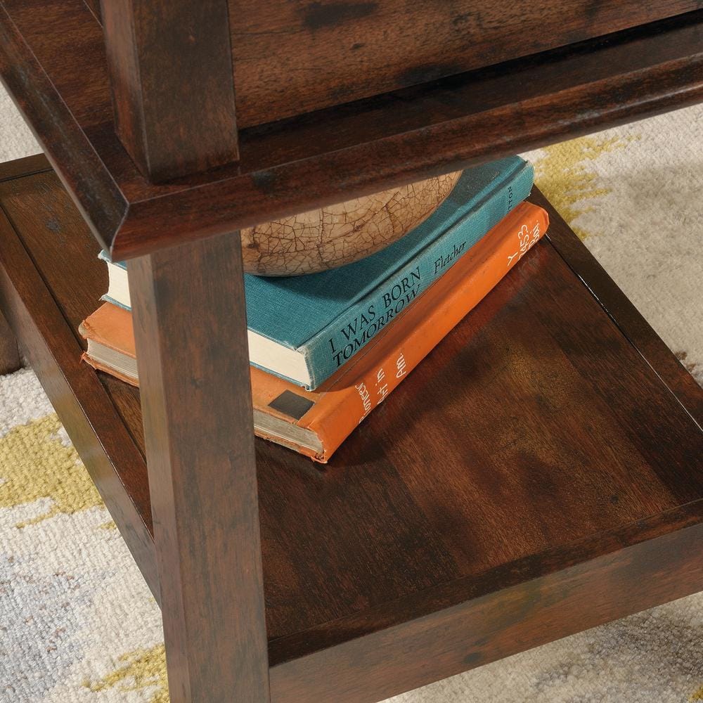 Curado Cherry Spacious Home Office Desk with File Storage