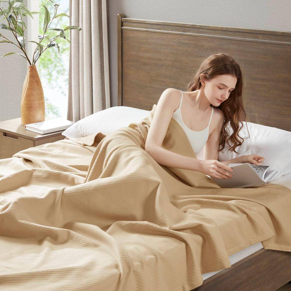 Linen Luxe Full/Queen 100% Cotton Liquid Comfort Blanket